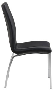 Scaun dining Asama V1, Negru, 95x43.5x57 cm - Img 5