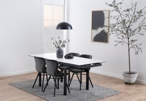 Scaun dining Batilda -A1 V1, Gri, 82.5x47x53 cm