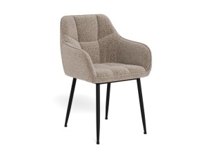 Scaun dining Brenda, Bej, 84.5x59x54.5 cm - Img 3