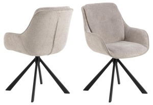 Scaun dining Carrie, Maro, 87.5x58.5x64 cm - Img 3
