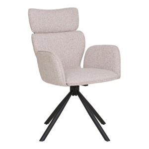 Scaun dining Cordoba, Gri deschis, 56x60x95 cm - Img 5