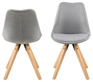 Scaun dining Dima V1, Gri, 85x48.5x55 cm - Img 6