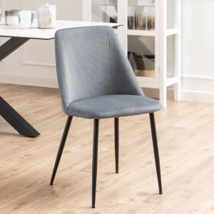 Scaun dining Ines, Gri, 84x49.2x57.5 cm - Img 2