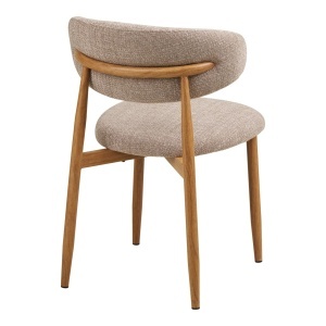 Scaun dining Levanto, Nisip, 55x52x77 cm, Stejar - Img 2