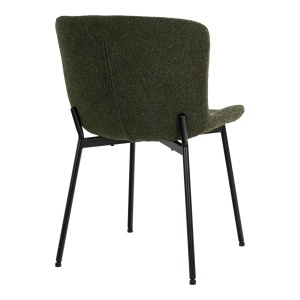 Scaun dining Maceda, Verde inchis, 59x48x83 cm - Img 2