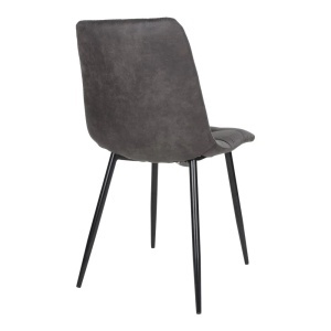 Scaun dining Middelfart, Gri, 55x44x86 cm - Img 2