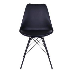 Scaun dining Oslo, Negru, 55x48x84 cm - Img 4