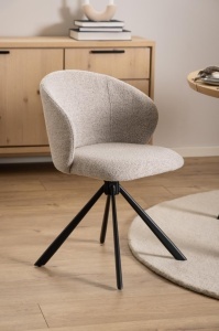 Scaun dining Pippa, Bej, 80x46x58 cm - Img 4