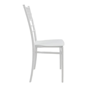 Scaun evenimente, Tiffany I, Alb, 38.5x46.5x87 cm - Img 5