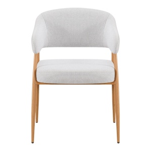Scaun Filonda, Gri/Natural, 47x58x79 cm - Img 3