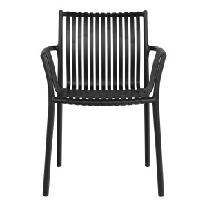 Scaun gradina Tulsa, Negru, 59.5x56.5x82.5 cm - Img 4