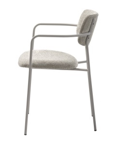 Scaun ZAMA, Alb, 54x77x55 cm - Img 2