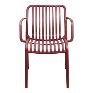Scaun Zoi, Rosu bordo, 54x57.5x79 cm - Img 5