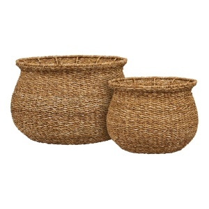 Set 2 piese Cosuri de rachita Eden, Natural, 46x46x30 cm - Img 4