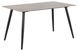 Set 5 piese Masa dining si Scaune Wicklow V6, Gri, 75x140x80 cm - Img 3