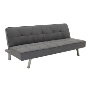 Set dormitor studenti canapea, comoda TV si masuta de cafea, 3 buc, Travis Boho, Antracit, 175x83x74 cm - Img 3