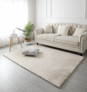 Szőrme hatású csúszásgátlós szőnyeg, Soft 050, 50x80 cm, 1,65kg/m2