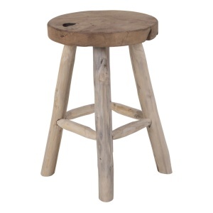 Taburet Badia, Natural, 30x30x45 cm - Img 3