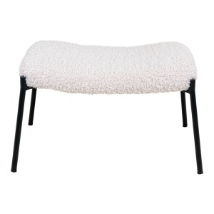 Taburet Glasgow, Alb, 42.5x63x39 cm - Img 4