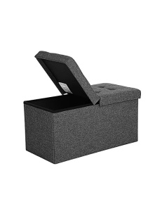 Tároló doboz, Songmics, LSF46GYZ, szürke, 80L, 300 Kg, 76 x 38 x 38 cm