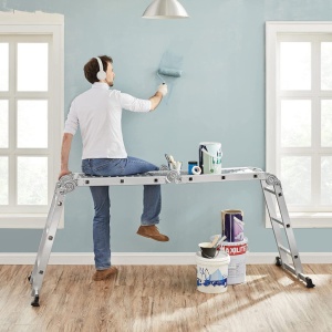 Többfunkciós létra, Songmics, 3.6 m, 150 kg, GLT36M - Img 3