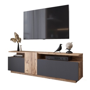TV-szekrény, Elana, sonoma - antracit, 150x29,5x46,3cm