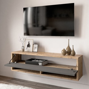 TV-szekrény, Handra, Antracit, 100x31,5x29 cm - Img 4