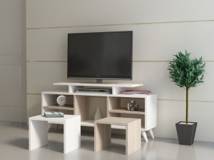 TV-szekrény, Kutay, Fehér, Cordoba
