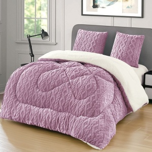 Vastag, szőrmés Cocolino paplan, Wave V29, lila, 4.5kg, 200x230 cm