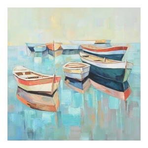Vászonkép Boatty E, Inart, Pako World, 100x3x100 cm
