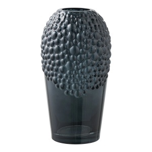 Vaza decorativa, Gri inchis, 14x14x25 cm - Img 3