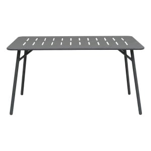 5 darabos kerti asztal és szék szett, Moraja Deraby V1, fekete, 80x140x72 cm - Img 4