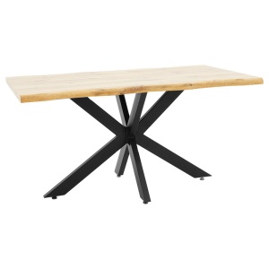 Asztal, Gilman, sonoma MDF - fekete színű, 150x90x75cm