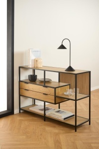 Biblioteca Seaford, Natural, 78x114x35 cm - Img 4