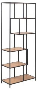 Biblioteca Seaford V1, Natural, 185x77x35 cm - Img 6