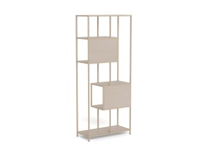 Biblioteca Seaford V2, Gri, 185x77x35 cm - Img 11