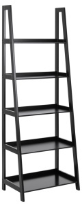 Biblioteca Wally, Negru, 180x63x40 cm - Img 2