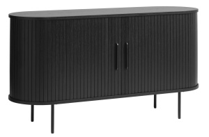 Bufet NOLA, Negru, 45x76x140 cm - Img 3