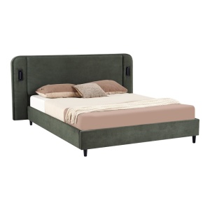 Cadru de pat LED Fomo, Verde, 215x217x110 cm - Img 2