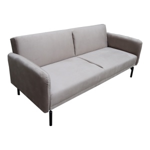 Canapea extensibila Veluto, Gri, 85x197x83 cm - Img 2