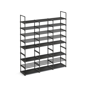 Cipőtároló, Songmics, fekete, 129x29.5x157.6 cm