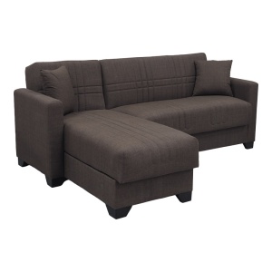 Coltar extensibil reversibil, Stashio, Maro, 202x143x84 cm - Img 6