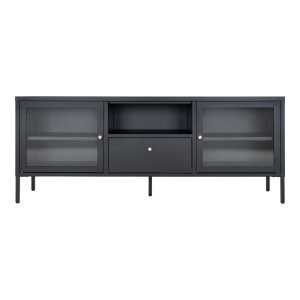 Comoda TV Dalby, Negru, 35x150x60 cm - Img 5