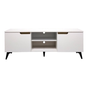 Comoda TV, Kemvio, Pako, Alb 150x38x44 cm - Img 4