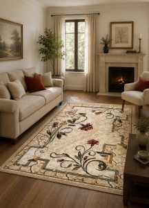 Covor, Lotos, Crem, 60x110 cm, Delta 587 116