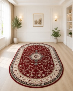 Covor Oval, Lotos, Rosu, 60x110 cm, Delta Lotos 523 210