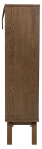 Dulap cu vitrina A-Line, Gri, 145x72x36 cm - Img 6