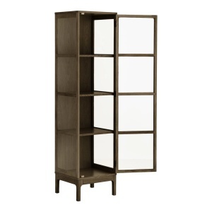 Dulap vitrina Cabinet, Maro inchis, 40x47x180 cm - Img 2