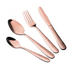 Evőeszközkészlet szett 24 darabos, tükör, rose gold