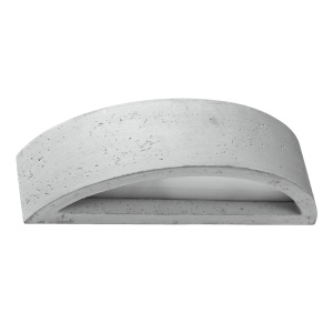 Fali lámpa, Atena, szürke, beton, 40x14.5x10 cm